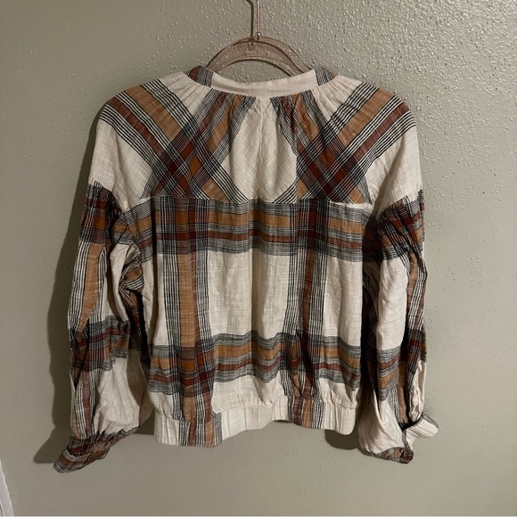 Free People Mattie Plaid Bomber Jacket - Picture 9 of 11